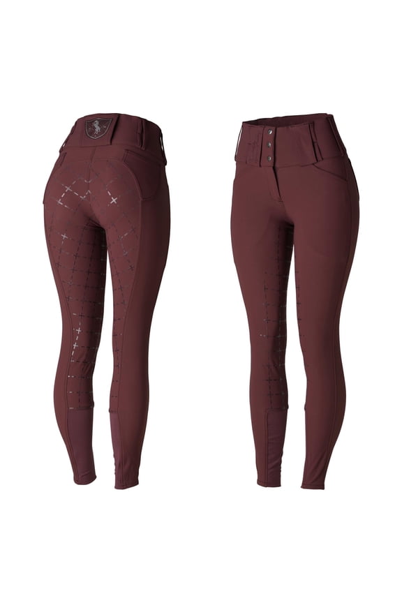 Desiree Womens Silicone Full Seat Breeches with Belt Loops