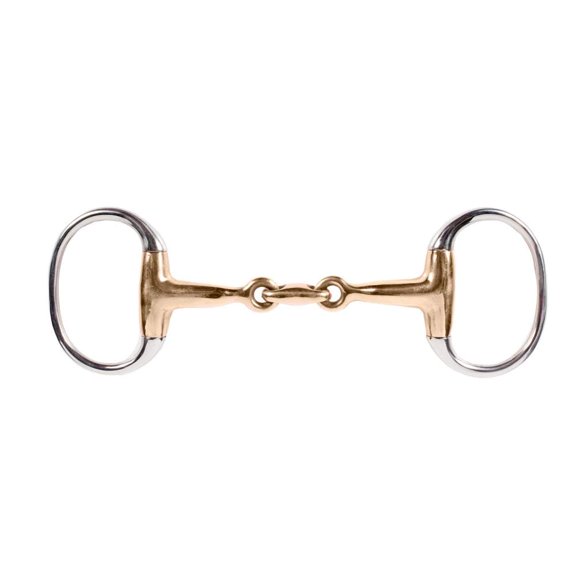 HORZE Copper Lozenge Link Eggbutt Snaffle Bit - 5 3/4