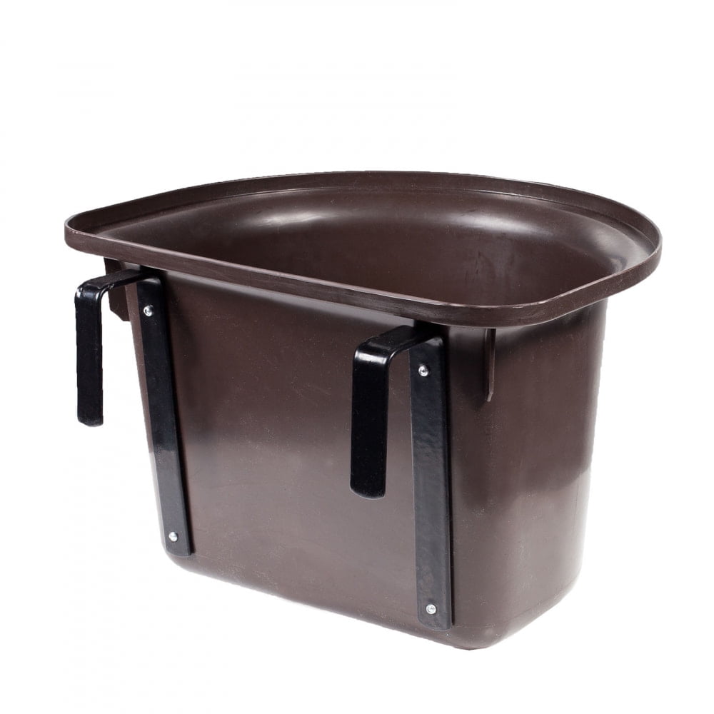 Dark Brown Synthetic Flat Back Feeder with Hooks