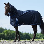 Horze Glasgow Heavy Weight Winter Turnout 400g Fill | Waterproof Combo Horse Blanket With Neck Cover