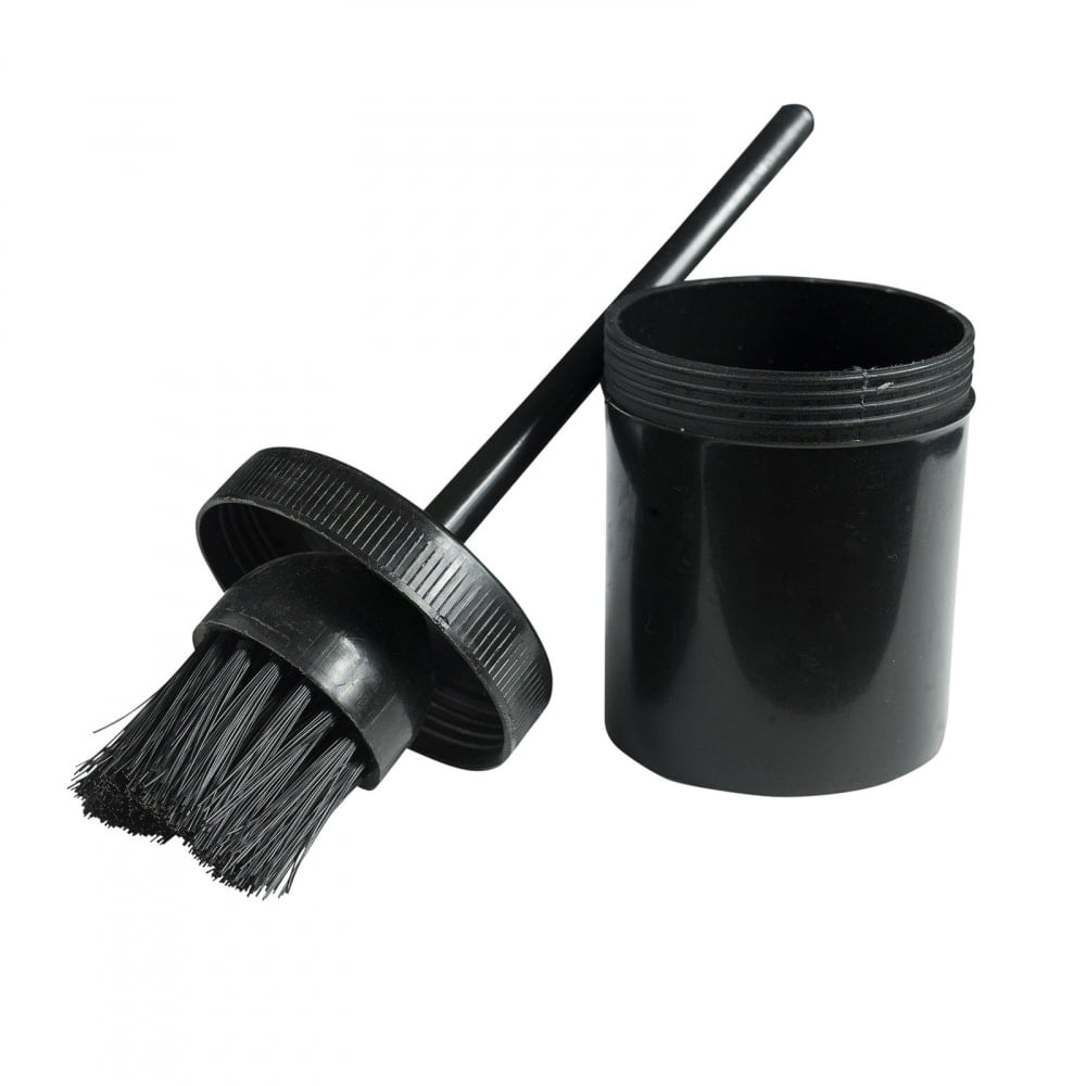 Horze Western Horse Soft Grip Dandy Brush Long Bristle Black