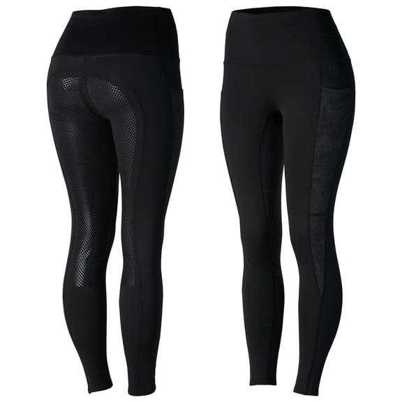 Horze Ramona Womens Reflective High Waist Winter Riding Tights
