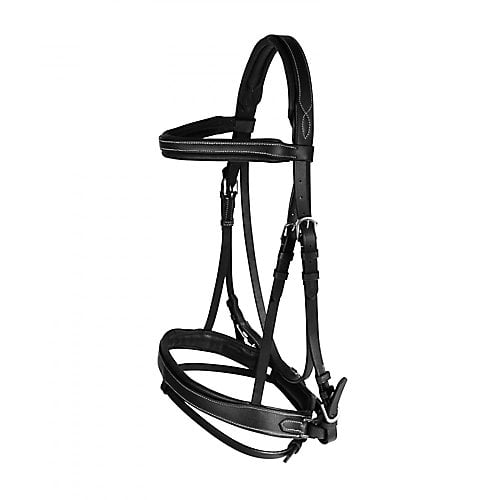 Horze Venice Snaffle Bridle Horse Dk Brown