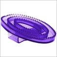 thumbnail image 1 of Horze Western Tack Flexible Rubber Horse Transparent Curry Comb Small Purple, 1 of 2