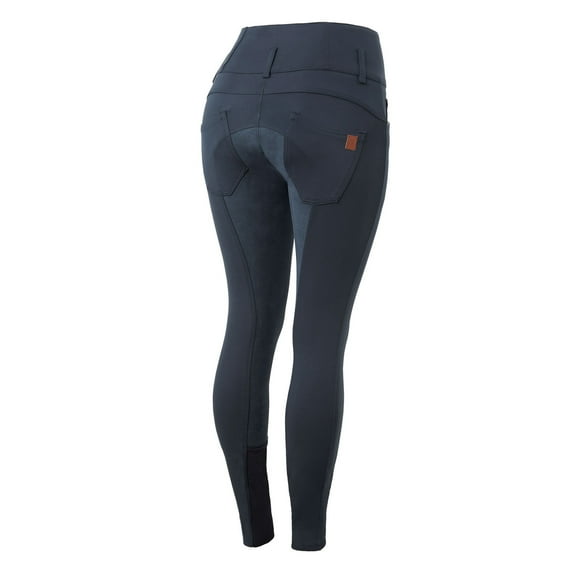 Horze Women's Tara High Waist ALOS Leather Full Seat Horse Riding Breeches