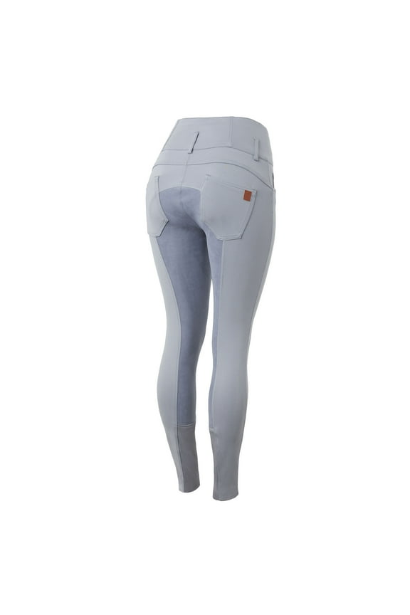 Women's Tara High Waist ALOS Leather Full Seat Horse Riding Breeches