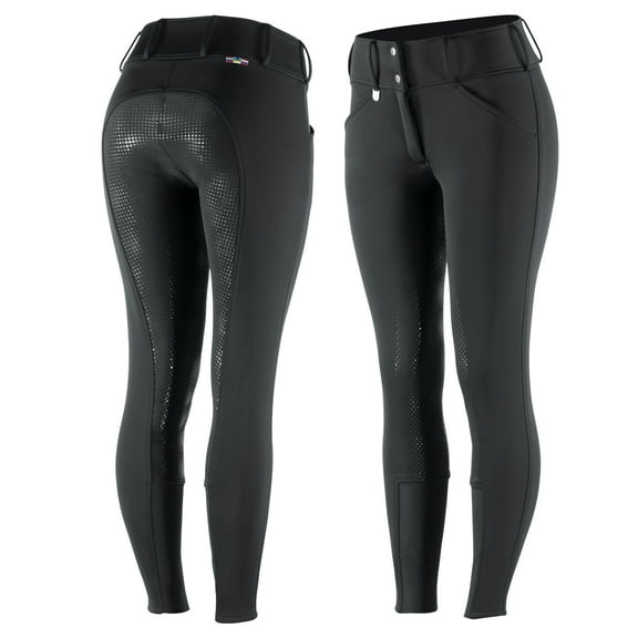 Horze Womens Grand Prix Thermo Softshell Full Seat Breeches
