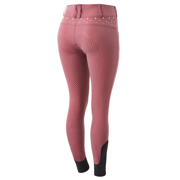 Horze Womens High Waist Full Seat Breeches with Crystals