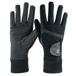 【送料&関税込】ChloAC Two-tone Nylon And Leather Gloves Scoop Women's Two Tone Leather Gloves with Cozy Lining for
