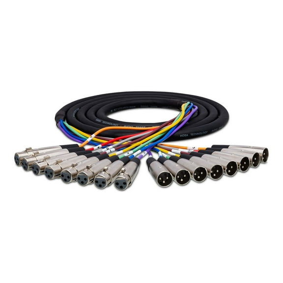 Hosa Technology 6.56'/2m 8-Channel Male XLR to Female XLR Balanced Snake Cable
