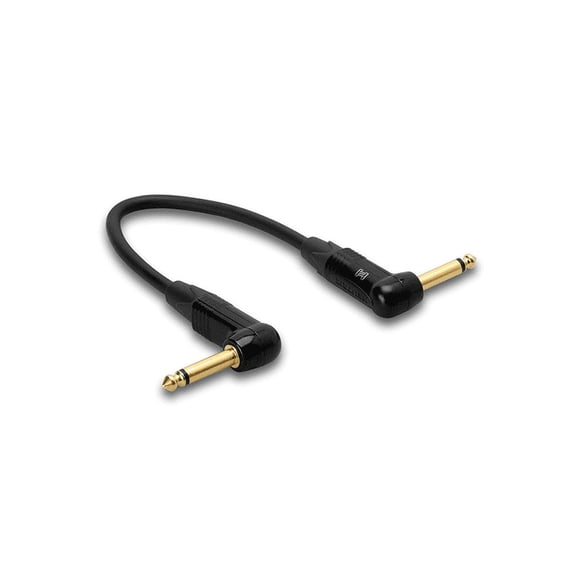 Hosa Edge CGK-001RR Right-angle to Right-angle Guitar Pedalboard Patch Cable - 12 inch