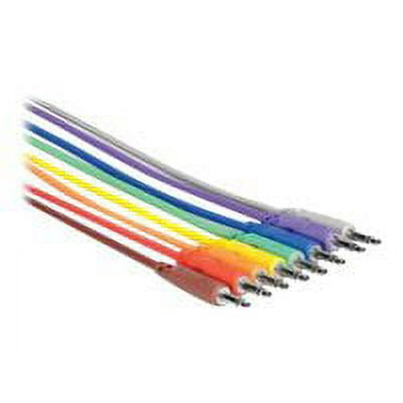 Hosa 8 Pack of 3.5 mm TS to 3.5 mm TS Unbalanced Patch Cables (1 ft)