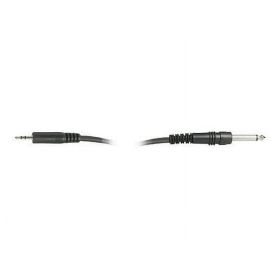 Hosa Technology Stereo Mini Male to 1/4" Mono Male Cable, 5'