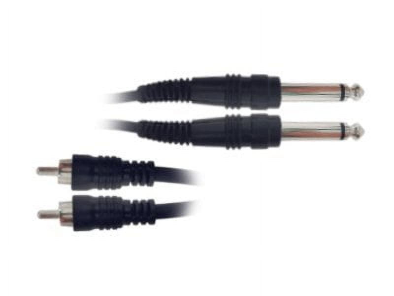 HOSA TECHNOLOGY Hosa CPR-201 Dual 1/4" TS to Dual RCA Stereo Interconnect Cable, 1 Meter