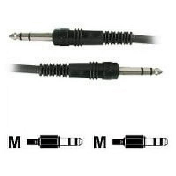 Hosa CSS 103 - Audio cable - stereo jack male to stereo jack male - 3 ft - molded