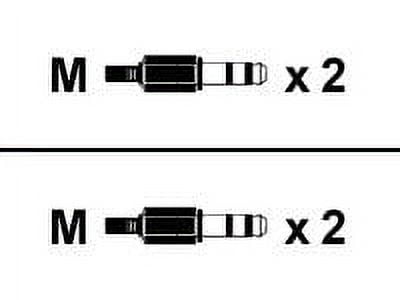 Balanced Dual 1/4in TRS Male to Balanced Dual 1/4in TRS Male Patch Cable