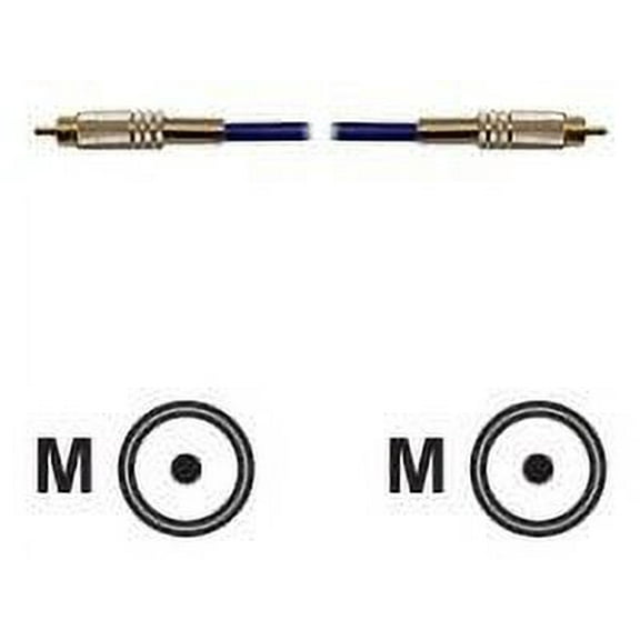 Hosa DRA-501 RCA to RCA S/PDIF Coax Cable Compatible with Pioneer DJ CDJ-3000 - 1 Meter