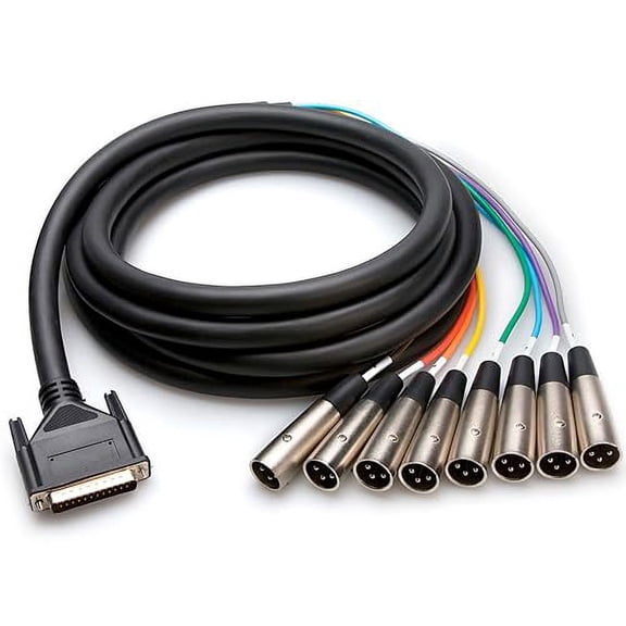 Hosa DTM-804 Balanced Snake, DB25 to XLR3M, 4 m