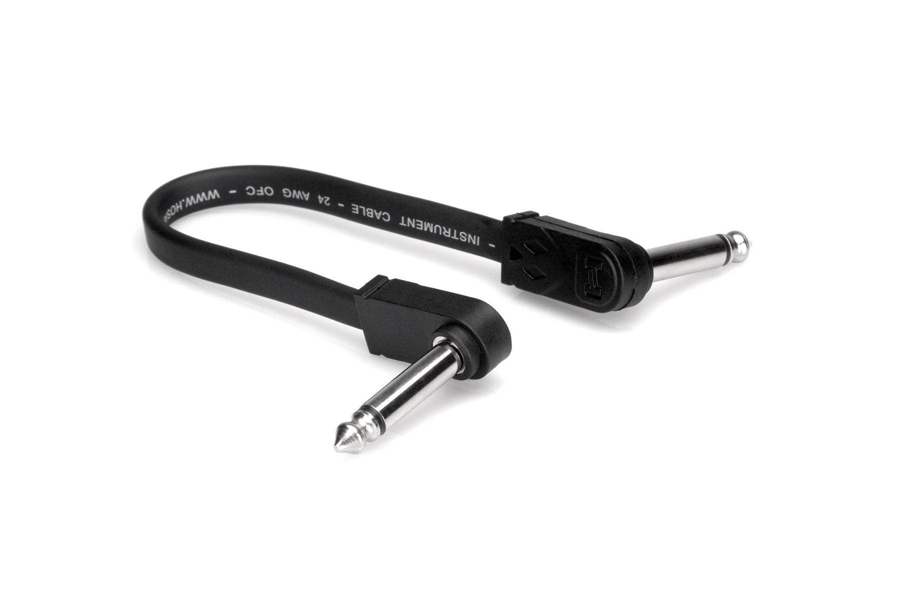 Hosa Flat Guitar Patch Cable, 6 Pack, 6 in