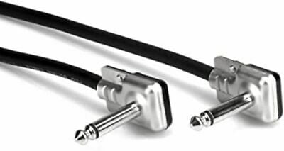 Hosa Pro HGFP-001 Guitar Pedalboard Patch Cable - Right Angle to Right Angle - 1 foot