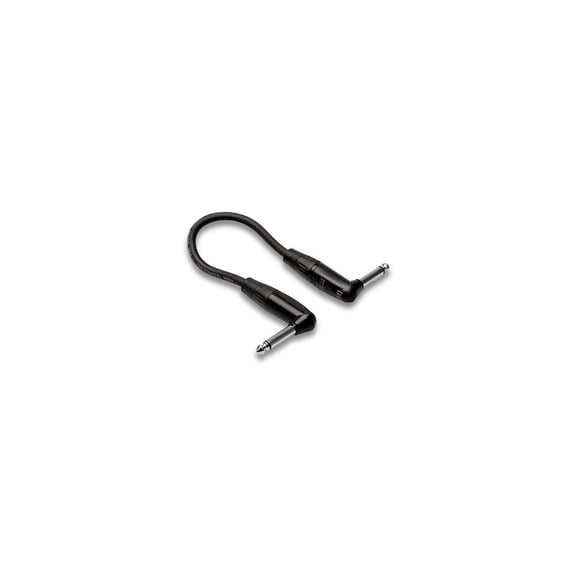 Hosa Pro HGTR-000.5RR Guitar Pedalboard Patch Cable - Right Angle to Right Angle - 6 inch
