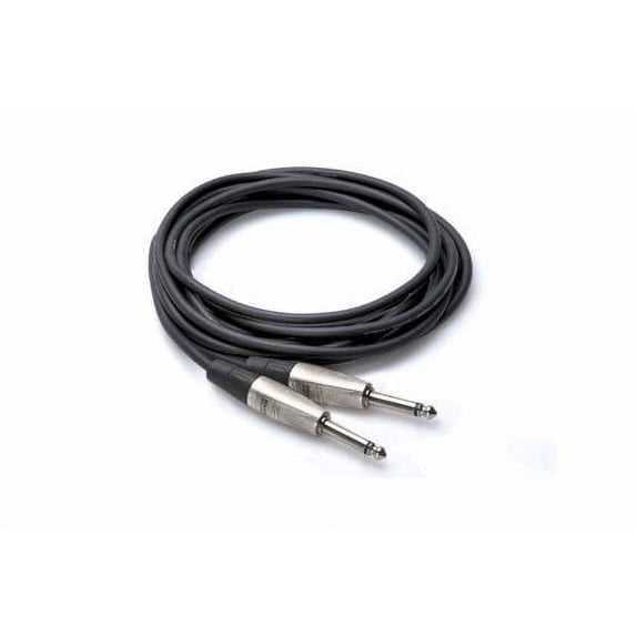 Hosa Pro HPP-015 Unbalanced Interconnect Cable REAN 1/4" TS to Same 15 foot
