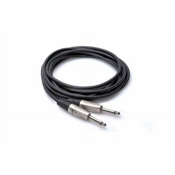 Hosa Pro HPP-015 Unbalanced Interconnect Cable REAN 1/4" TS to Same 15 foot