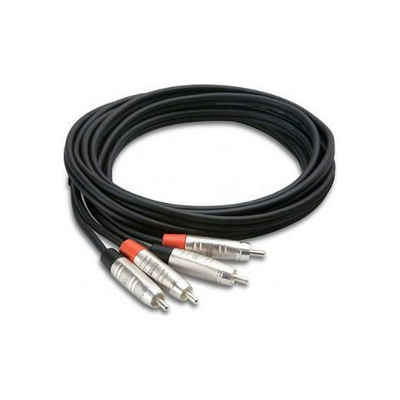 Hosa HRR-005X2 Pro Stereo Interconnect Dual REAN RCA to Same 5 ft