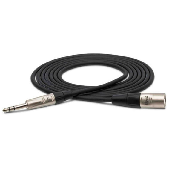 Hosa Technology Balanced 1/4" TRS Male to 3-Pin XLR Male Audio Cable 5'