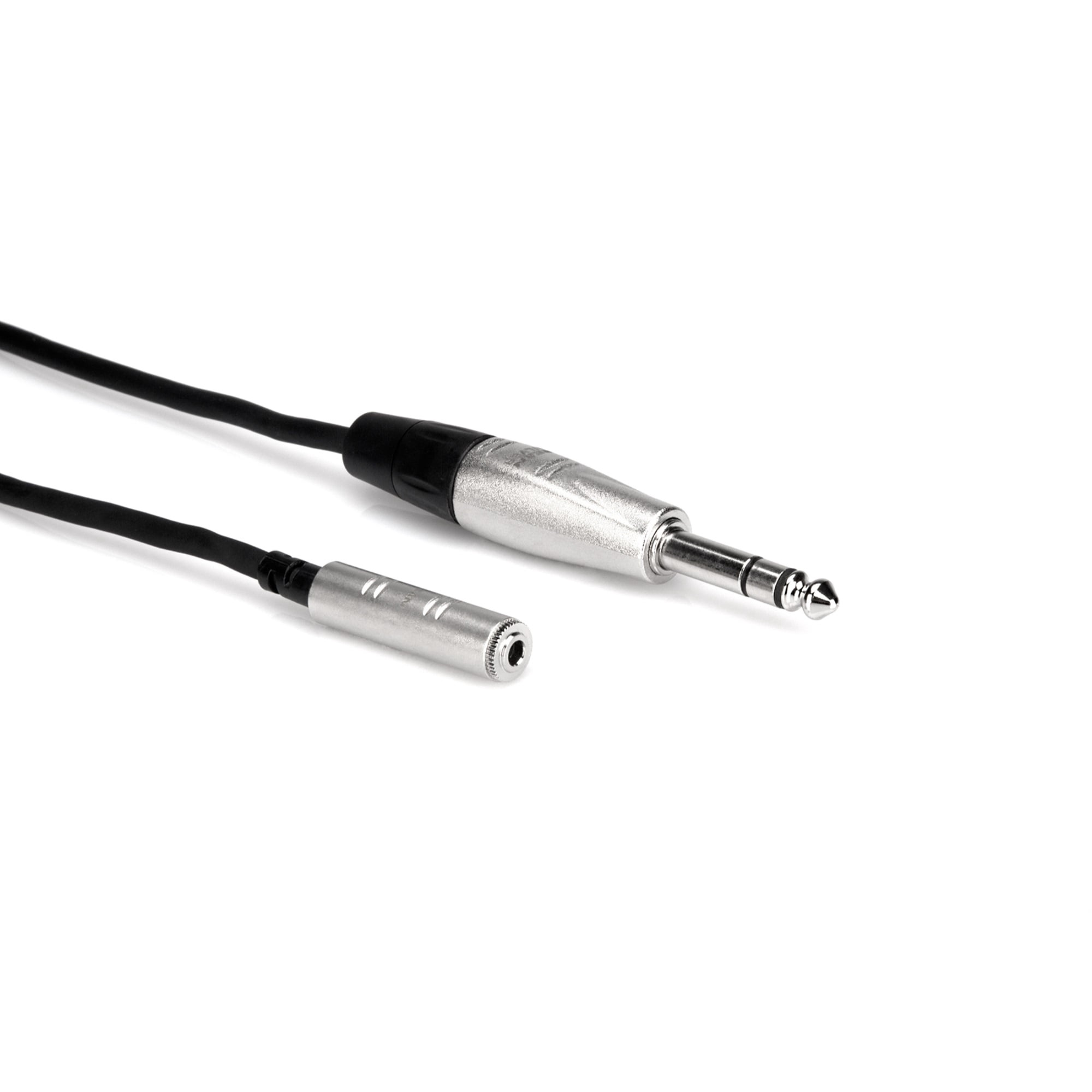 Hosa HXMS-005 5' Pro Headphone Adaptor Cable 3.5 mm TRS to 1/4 in TRS