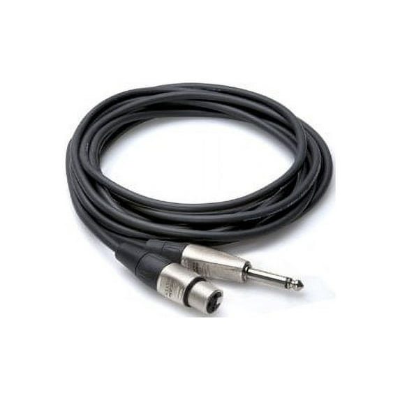 Hosa Technology 5' Pro Unbalanced Interconnect, 1/4" TS Male to 3-Pin XLR Female