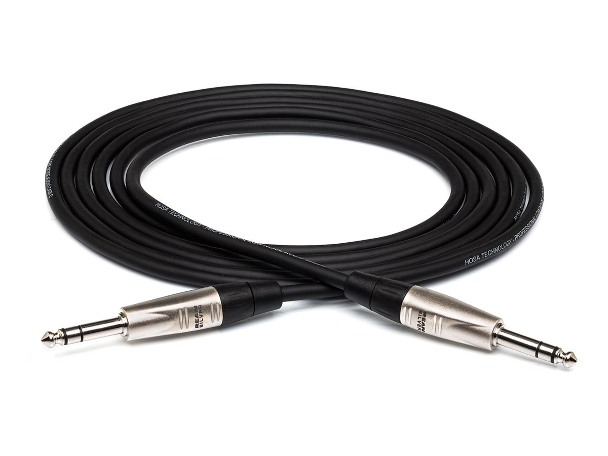 Hosa Technology 50' Pro Balanced 1/4" TRS Male to 1/4" TRS Male Interconnect Audio Cable
