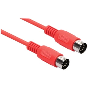 Hosa Midi Cable 5-Pin Din to Same 5 Ft  [PROFESSIONAL AUDIO] Red