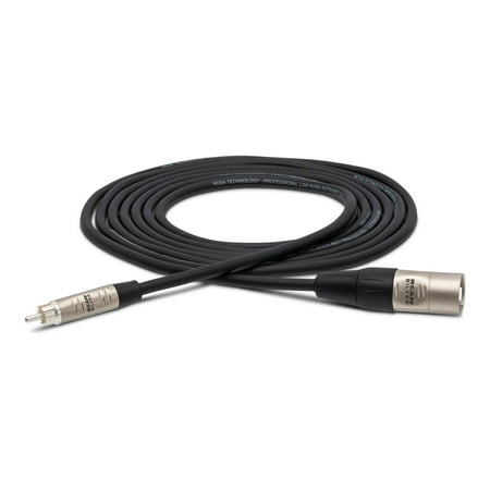 Unbalanced RCA Male to 3-Pin XLR Male Audio Cable, 5'