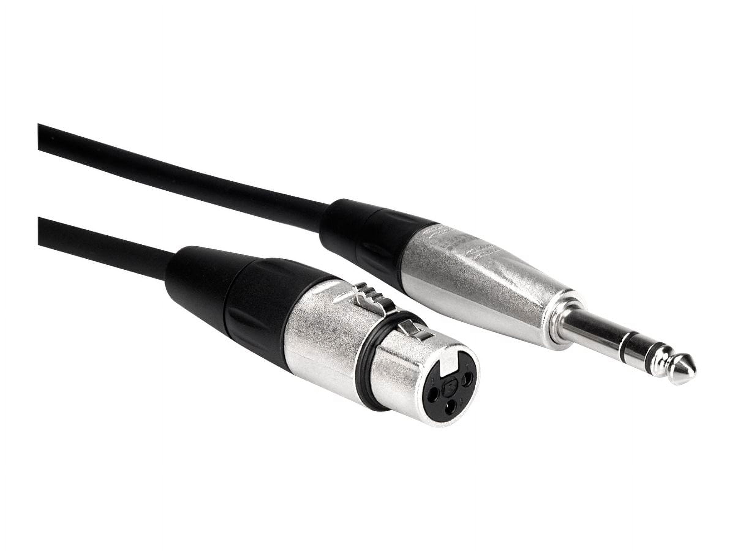Hosa Pro Balanced Interconnect REAN XLR3F to 1/4" TRS Cable
