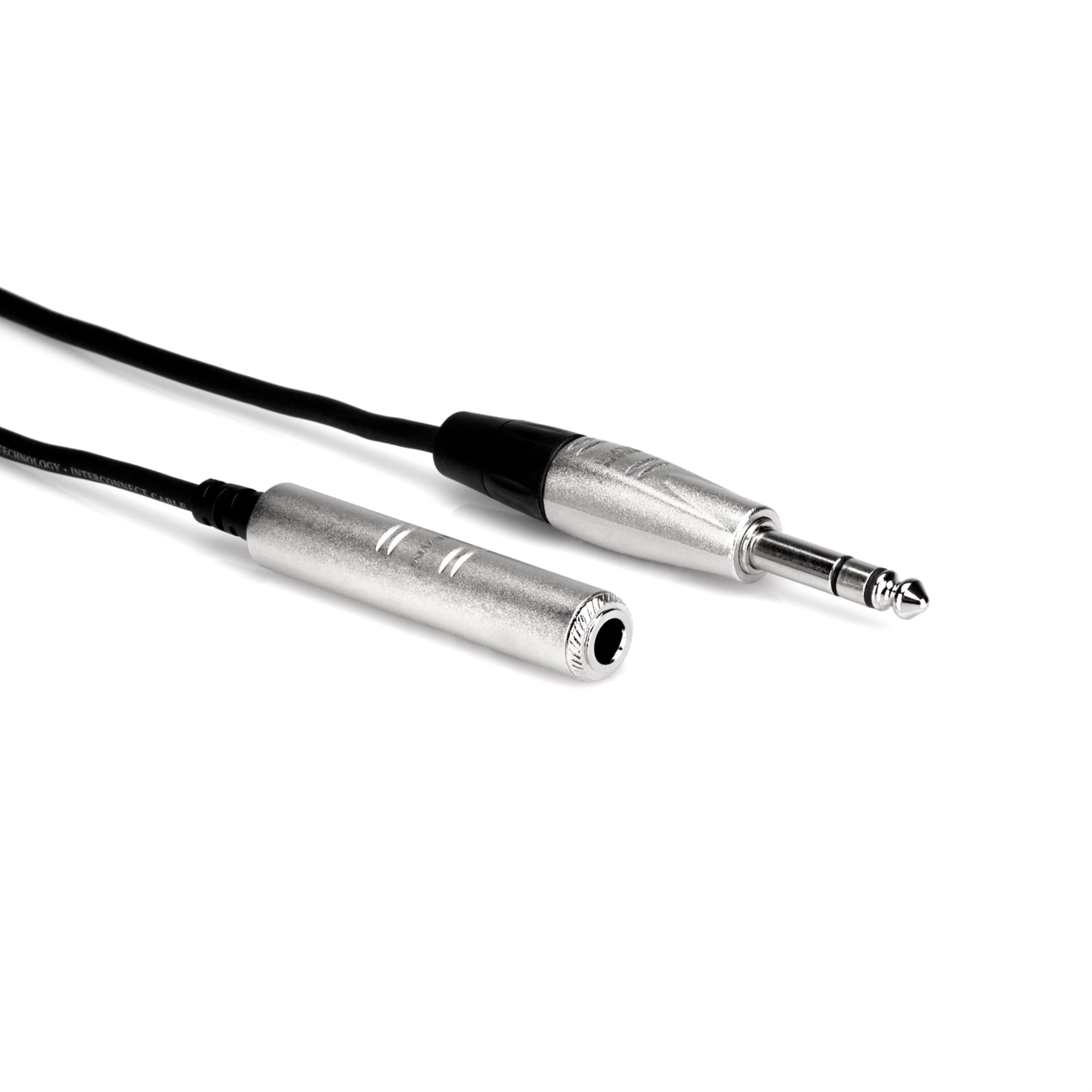 Hosa Pro HXSS-025 Headphone Extension Cable REAN 1/4" TRS Female to 1/4" TRS Male 25 foot