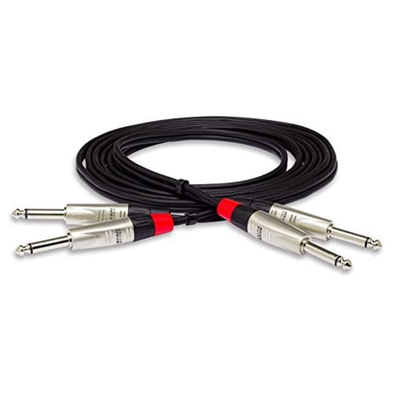 Hosa Pro Stereo Interconnect Cable, Dual 1/4 in. to 1/4 in. - 5 ft.