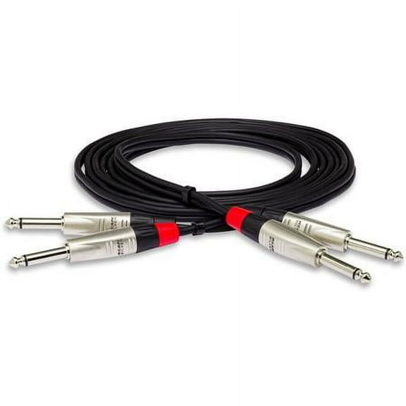 Hosa Pro Stereo Interconnect Cable, Dual 1/4 in. to 1/4 in. - 5 ft.