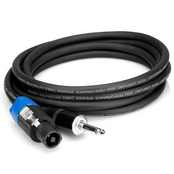 Hosa SKT-403Q Pro Speaker Cable | SpeakerOn to TS | 3ft