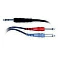 thumbnail image 1 of Hosa Technology 3.3' 1/4" TRS Mono Male to Two 1/4" TS Mono Male Send / Return (Insert) Cable, 1 of 4