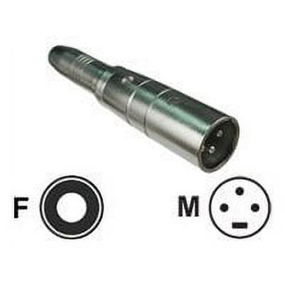 Hosa Technology GXJ235 Female Stereo 1/4" Phone to Male 3-Pin XLR Adapter