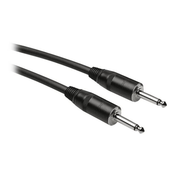 Hosa Technology 3' 1/4" Phone Male to 1/4" Phone Male Speaker Cable, 14 AWG, with 2 Conductors