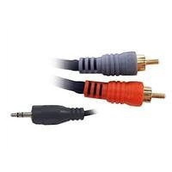 Hosa Technology 3' 1 Meter 3.5 mm TRSM to Dual RCAM Cable Audio Accessories
