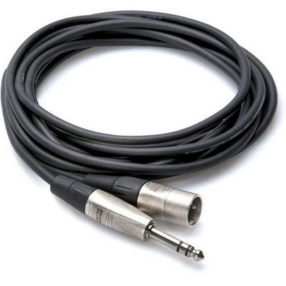 Hosa Technology Balanced 1/4" TRS Male to 3-Pin XLR Male Audio Cable, 30'