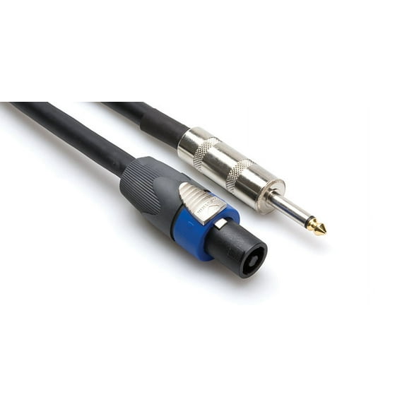 Hosa SKT-405Q Pro Speaker Cable, REAN Loudspeaker to 1/4 in TS, 5 ft