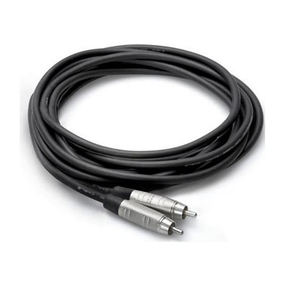 Hosa Technology 50' Pro Unbalanced Interconnect, REAN RCA Male to RCA Male
