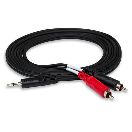 Hosa Technology 15' 3.5mm TRS Male to Dual RCA Male Stereo Breakout Audio Cable