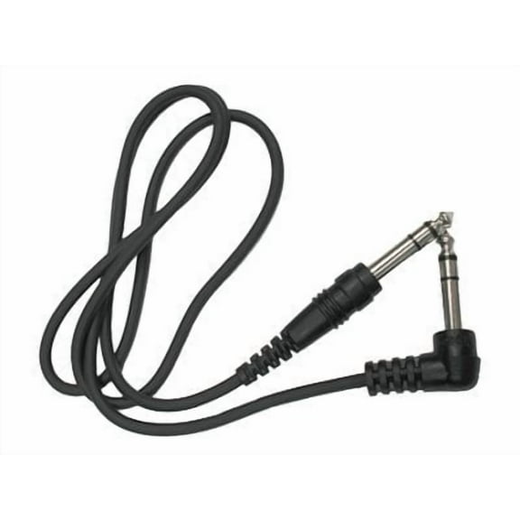 Hosa CSS-105R Balanced Interconnect Cable - 1/4-inch TRS Male to Right Angle 1/4-inch TRS Male - 5 foot