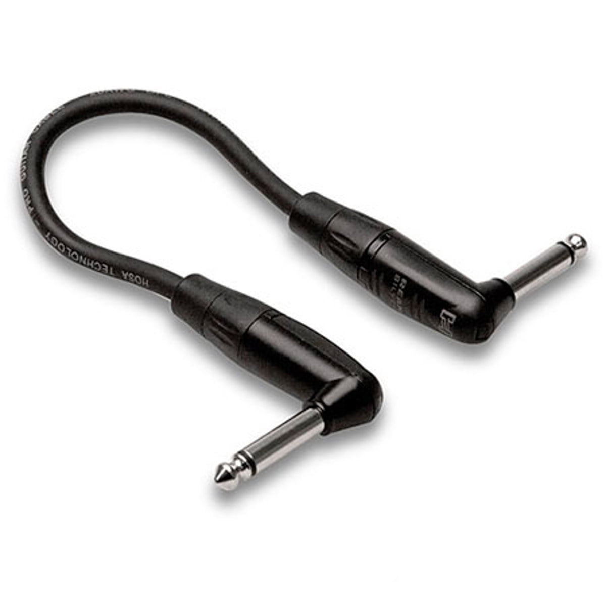 Hosa Technology Pro 18" Guitar Patch Cable, REAN Right-Angle to Right-Angle