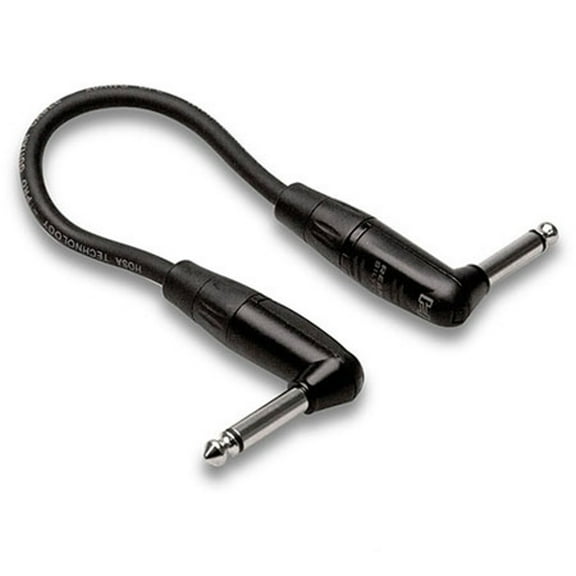 Hosa Technology Pro 18" Guitar Patch Cable, REAN Right-Angle to Right-Angle